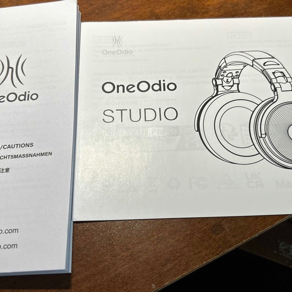 HEADPHONES, ONE ODIO PRO-10 OVER EAR WIRED HEADPHONES, 50MM NEODYMIUM DRIVERS, - Picture 2 of 10